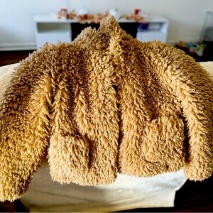 Zara Teddy Bear chubby short coat! Size M